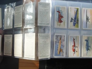ONE COMPLETE SET CIGARETTE CARDS PLAYERS AEROPLANES (CIVIL) - Picture 1 of 1