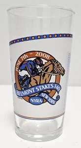 2008 Belmont Stakes 140th Running Belmont Jewel/Mint Julep 5,25" Libbey Glas - Bild 1 von 3