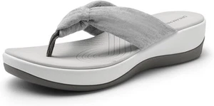 DREAM PAIRS Platform Flip Flops for Women Cushioned Thong Sandals with Soft...  - Picture 1 of 42