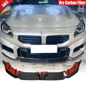 Dry Carbon Front Bumper Lip Splitter Spoiler For BMW G60 530i 540i M-SPORT 24UP - Picture 1 of 10