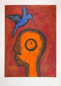 EDUARDO ROCA (CHOCO).Grabado, Serigrafía/Cartón.Arte Cubano Contemporáneo. - Imagen 1 de 5