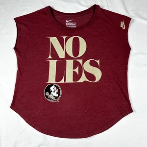 Nike Florida State Seminoles Shirt Women's M Loose Fit University Red Sleeveless - Picture 1 of 5
