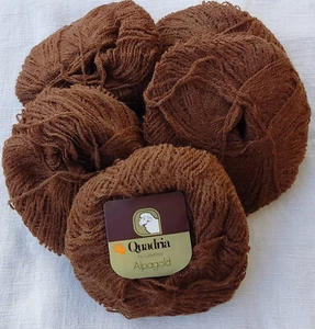Stock magazzino! Alpaca 63% Quadria by Lanerossi Filato eccezionale MARRONE 370g - Foto 1 di 1