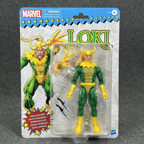 Marvel Legends Retro Card Series Loki 6" Action Figure Hasbro - Brand New Cover