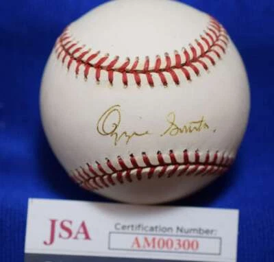 Ozzie Smith JSA COA Autograph National League Signed Baseball 2 - Image 1 of 2