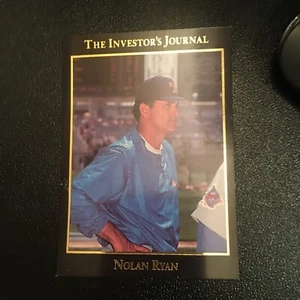 Nolan Ryan Texas Rangers 1993 Investor's Journal Gold #53 - Picture 1 of 3
