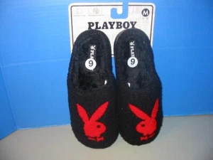 Zapatillas Playboy Hombre Espuma con Memoria Interior Exterior Negras Rojas Talla M (9-10) Nuevas - Imagen 1 de 17