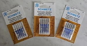Schmetz Embroidery Machine Needles - Lot of 3 - Picture 1 of 3