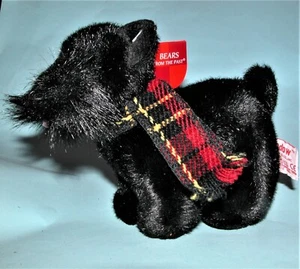 Russ Berrie plush Scotty dog #4811 NEW, 7 in, "Shadow" Bears from Past Series - Picture 1 of 4