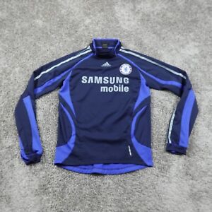 Chelsea Football Club Sweater Mens Medium Adidas Track Jacket Blue Samsung EPL
