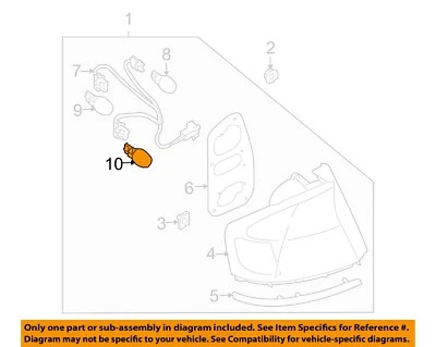 SUBARU OEM 02-17 B9 Tribeca Lámparas Traseras Lámparas Traseras-Lámpara de Parada Bombilla 84920FE000 Foto 1 de 2