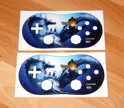 2010 Nintendo Monster Hunter 3 Tri Capcom Wii Promo Sticker For Wii Controller - Image 1 of 4