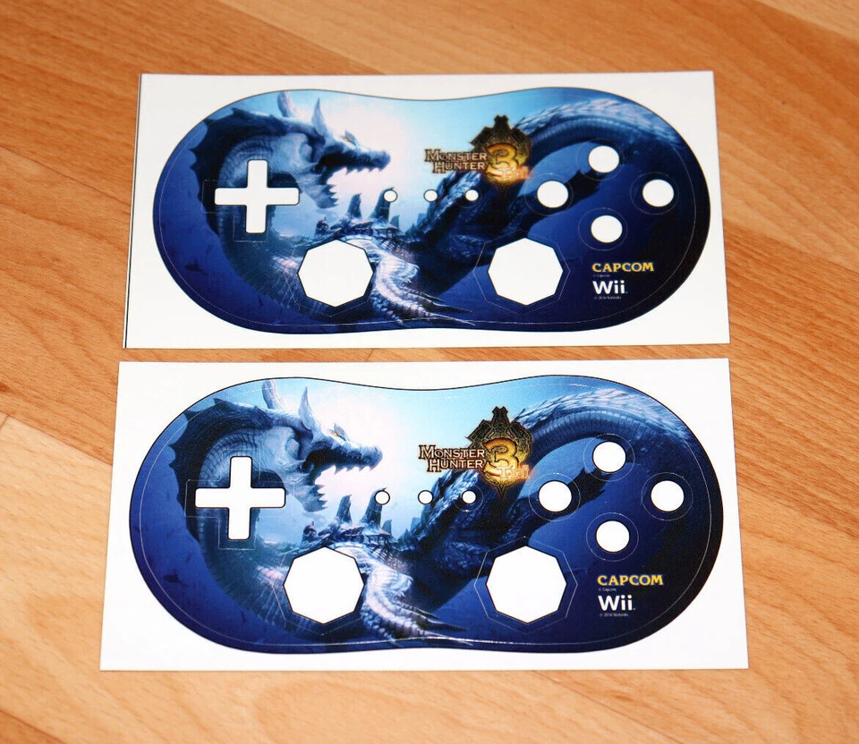 2010 Nintendo Monster Hunter 3 Tri Capcom Wii Promo Sticker For Wii Controller - Image 1 of 4