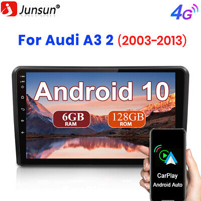 Junsun 9  Android Car DAB Radio Stereo GPS Head Unit DSP For Audi A3 S3 RS3 128G • 302.42€