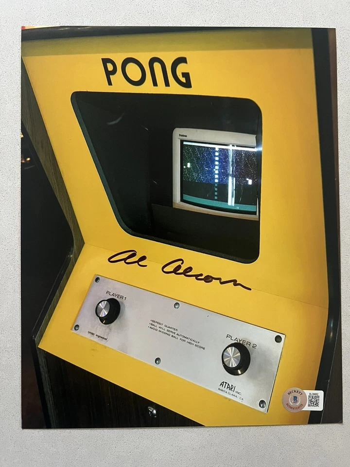 Allan Alcorn autographed signed 8x10 photo Beckett BAS COA Pong Creator Al Rare - Image 1 of 1