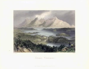 Impresión antigua IRLANDA 1841 vista de GARROMIN CONNEMARA Galway (IBC54) - Imagen 1 de 1