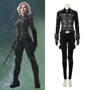 Avengers Black Widow Natasha Cosplay Costume Halloween Carnival Party XS-3XL New - Picture 1 of 10