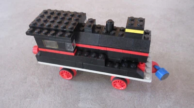 Lego System TRAIN 117 Locomotive noire, complet, vintage 1960s - Photo 1/4