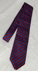 Vintage Kent & Curwen Pure Silk. Blue With Red Stripes. Made In England. - Picture 1 of 4