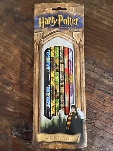 Harry Potter Paquete de 6 Lápices con Marcador 2001 NUEVO - Imagen 1 de 4