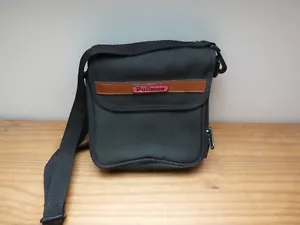 Pullman Black shoulder bag 7x7" 2 compartments camera cd/dvd player. Vintage - Picture 1 of 5