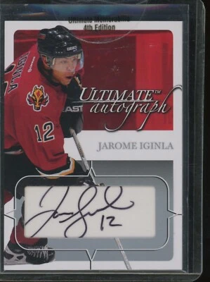 2004 In the Game Ultimate Memorabilia Jarome Iginla #80 Auto /135 Autograph SP - Image 1 of 2