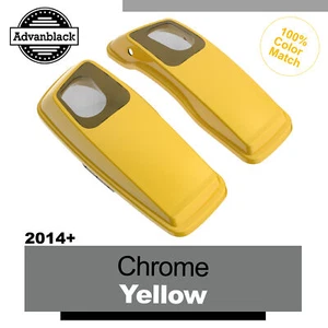 Cubierta de audio para altavoces de alforja de 6x9" para Harley Touring 2014 + amarillo cromado - Imagen 1 de 7