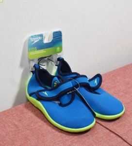 Speedo Toddler Boys Shore Explorer Swim Water Shoes- Blue Medium 7-8 - Picture 1 of 4