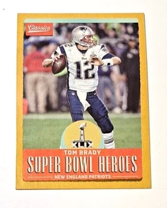 2017 Panini Classics Super Bowl Heroes Gold #SBH-TB Tom Brady Patriots HOF GOAT - Picture 1 of 2