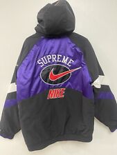 Supreme X Nike Hooded Sport Jacket Black/Purple Men’s Size Large