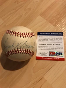 Frank Robinson 1960 signed baseball with PSA/DNA cert - Picture 1 of 6