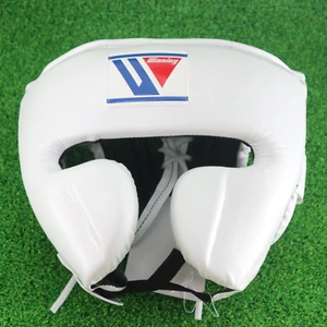 WINNING BOXING HEAD GEAR Face Guard Type FG-2900 white Size M Made in Japan - Picture 1 of 7