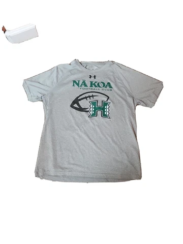 Under armour university Hawaii Rainbow rainbow Warriors football na koa Shirt L Cover
