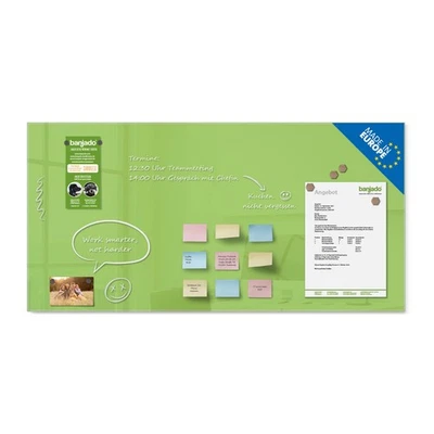 Große Glasmagnettafel beschreibbar 110x55cm Memoboard Pinnwand Küche Büro Kinder - Bild 1 von 4