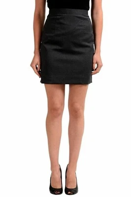 Minifalda lápiz gris lana para mujer Dsquared2 US XS IT 38 Foto 1 de 4