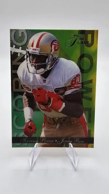 1994 年 FLAIR NFL 足球 #3 杰里·赖斯旧金山 49 人队得分能力 — 第 1/2 张图片