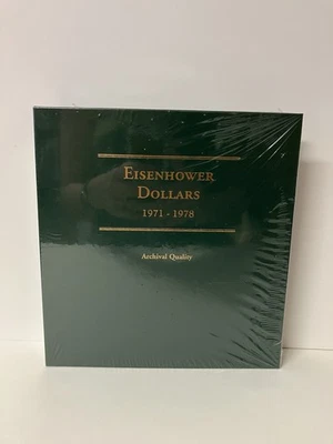 Littleton Coin Album Eisenhower Dollars 1971-1978 Archival Quality NEW SEALED - Image 1 of 4