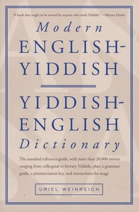 Modern English-Yiddish / Yiddish-English Dictionary (English and Yiddish Edi... - Imagen 1 de 1