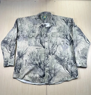 Cabela's Shirt Men 2XL Multicolor Mossy Oak Brush Camo Seclusion 3D Open Country - Image 1 of 4