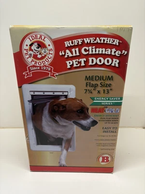 Puerta para Mascotas Ideal Productos para Mascotas Plástico Solapa Mediana Tamaño 7 1/4" X 13" Foto 1 de 2