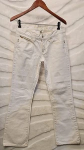 Abercrombie & Fitch AF Damengröße 8 weiße Jeans Bootcut - Bild 1 von 11