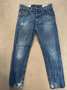 Diesel Mharky Jeans Slim Skinny Fit Distressed Mid Wash Blue 080AG W30 L27 (975) - Bild 1 von 15