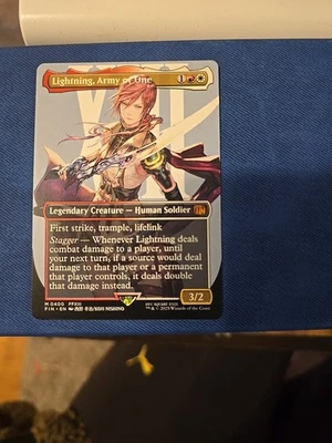 x1x Lightning, Army of One (Borderless) Final Fantasy MTG - Image 1 of 4