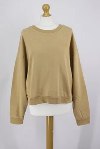 LEVI'S LEVIS WOMENS MELROSE SWEATSHIRT PULLOVER UK L BEIGE RRP £65 AD - Picture 1 of 8
