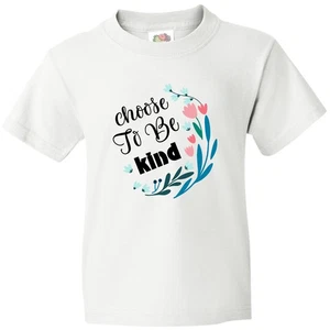 Inktastic Choose To Be Kind Youth T-Shirt Kindness Inspirational Motivational - Picture 1 of 1
