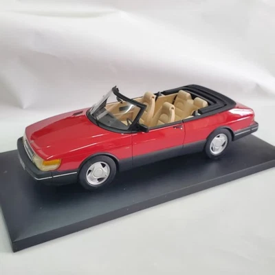NEO 1/18 Scale Resin Model SAAB 900s Cabriolet 1987 red - Image 1 of 4