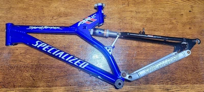 Vintage Blue Specialized Stump Jumper FSR XC BMX Bike Frame, Fox (GT, Haro,Dyno) - Image 1 of 4