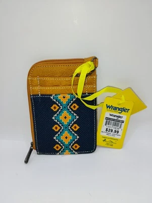 Montana West Wrangler Card Wallet for Women Boho Aztec Credit Card Holder NEW! - Image 1 of 2