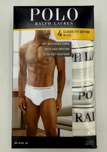 Polo Ralph Lauren 4 Slips Classic Fit ohne Etikett weiß Baumwolle Gr. XL 40-42 NEU - Bild 1 von 6