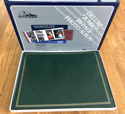 Álbumes de fotos expandibles de 20 páginas magnéticas Pioneer Deluxe Jumbo de colección nuevos en caja Foto 1 de 2